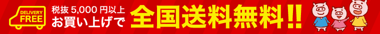 5000円以上お買い上げで送料無料